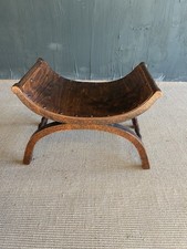 Antique x-frame Footstool -