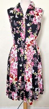 Ladies 1940s Floral Dress Rockabilly Rock n Roll 40s re-enactment Hawaiian