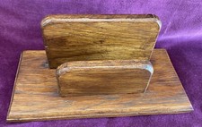 Vintage Arts & Crafts Art Deco Wooden Possibly Oak?  Letter Rack