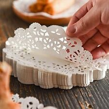 White Paper Doilies 8.5  Round Lace Party Doylies Doyleys Doily