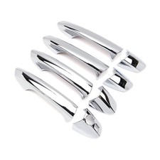 Chrome Door Handle Cover for Benz GLK CLA GLA Class X156 W204 w/ Smart Keyhole
