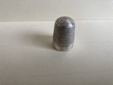 Charles Horner Vintage Dorcas Silver Thimble On Steel Size 5