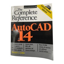 AutoCAD 14 Complete Reference David Cohn Trade Paperback Osborne 1999 (NO CD)