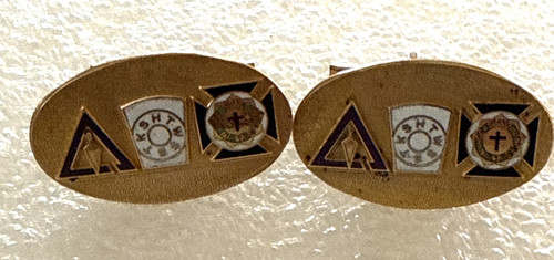 Vintage masonic cufflinks - vintage,