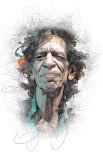 Keith Richards Caricature T