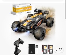 DEERC 9000E 1:14 Scale Remote Control Car with LED Shell Light, Upgraded 40 KMH