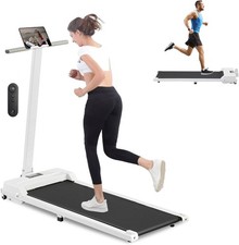 3-in-1 Foldable Walking Pad 2.5HP Wide Belt Under Desk Treadmill Remote & LED