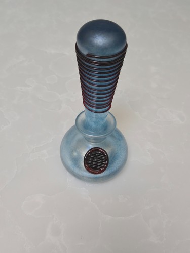 Blue opaque perfume bottle