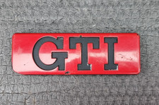 VW MK2 Golf GTI Genuine OEM Big Bumper - GTI Side Trim Badge, Mk2 Jetta 8v, 16v 