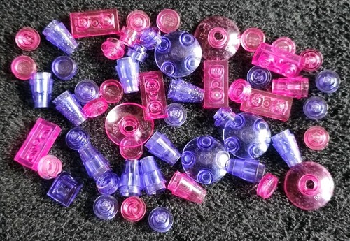 Lego clear transparent pink - lego,