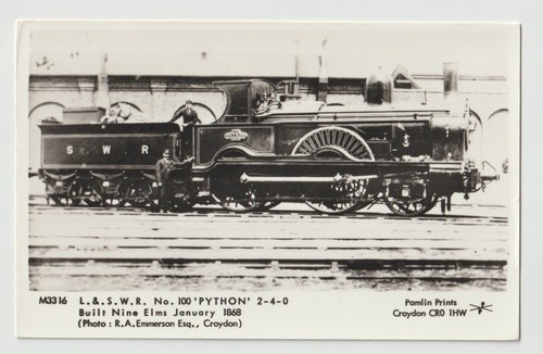 Railway postcard lswr - postcard,