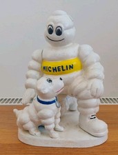Cast Iron Michelin Man With Dog Advertising Figure Tyres