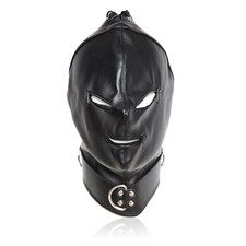 Black faux leather - faux, bdsm