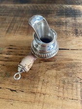 HALLMARKED STERLING SILVER CORK BOTTLE STOPPER POURER Birmingham 1989