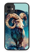 Aries Rubber Phone Case Arieses Zodiac Star Sign Symbol Logo Goat Goats P394B