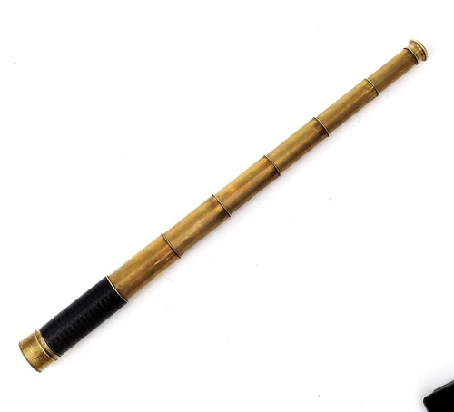 Six draw brass - , telescope