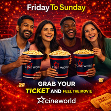 2 x Cineworld Cinema Ticket