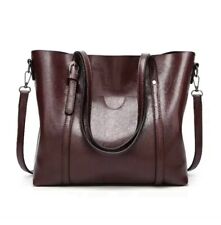 Leather Shoulder Bag - Coffee Colour