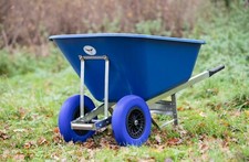 OX TWIN WHEELBARROW 200L