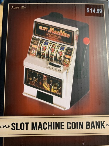 Slot machine coin bank - slot,