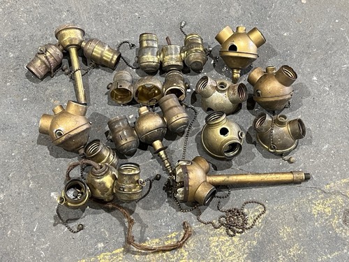 Antique lamp part lot - antique,