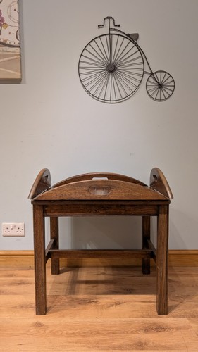 Vintage solid oak butler - solid,