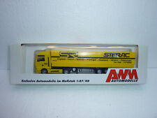AWM H0 UK TRUCK STERACK TGA England w. TILT TRAILER, BOXED + ACCESSORIES, HERPA