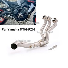 Slip On Exhaust Muffler Header Front Link Pipe For Yamaha MT09 FZ09 Tracer 900