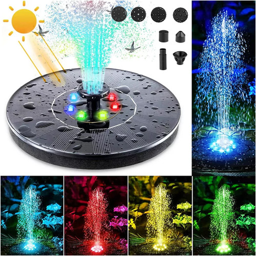 Solar panel powered fountain - powered,