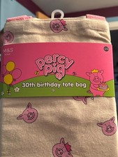 M&S Percy Pig Canvas Bag tote