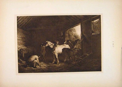 Original old antique print - old,