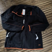 Scruffs Harbour Micro Fleece Jacket Black Lightweight Zipped Pocket Large