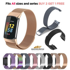 Watch Strap For Fitbit Charge 5 / 6 Stainless Steel Milanese Mesh Band strap