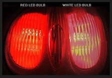 VW Classic LED rear light bulbs - stop and tail lights - PAIR -Proper RED Output