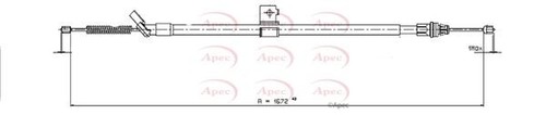 Apec rear left brake - brake, cable