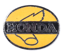 Vintage Old Honda Motorbike Motorcycle Bikers Enamel Badge Brooch