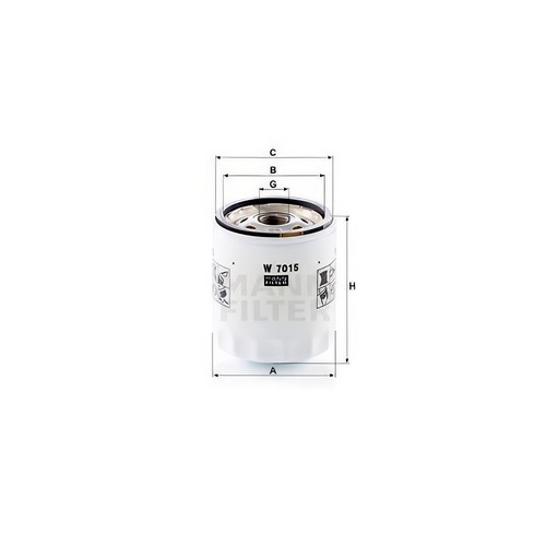 Mann w7015 oil filter - oil,
