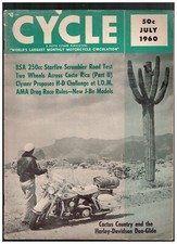 CYCLE JULY 1960 TEST BSA 250cc
