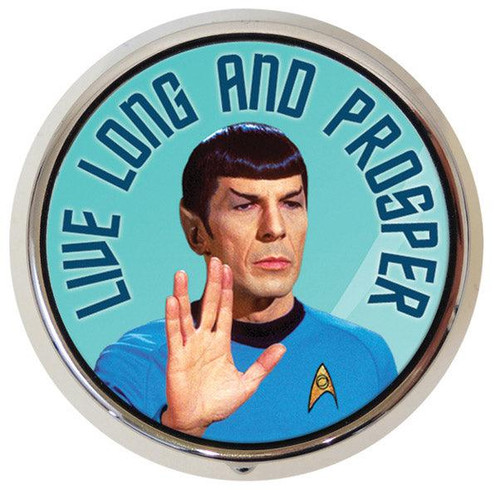 Pill box spock live long - pill,