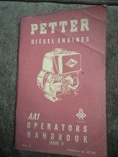 PETTER DIESEL ENGINES AA1
