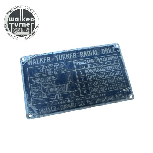 Walker turner radial arm - turner, drill