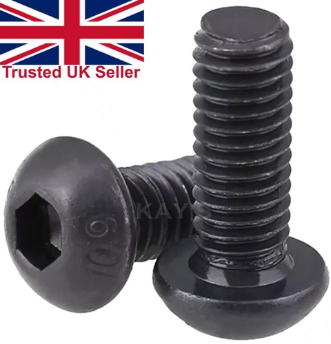 Black dome button head screws - dome,