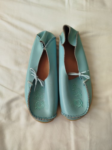 Women soft leather blue - soft,