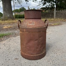 Antique Steel Milk Churn
