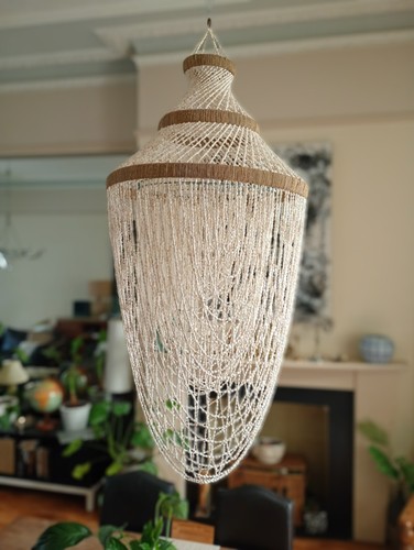 Handmade tiered cowrie shell - tiered,