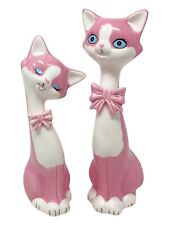 PINK CAT ORNAMENTS VINTAGE
