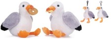 NEW OFFICIAL 12" STEVEN SEAGULL SOFT TOY 5 INCH SEAGULL PLUSH BAGCLIP SEASIDE