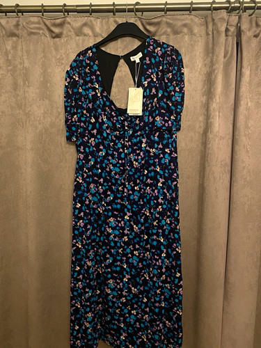 Monsoon navy floral maxi dress - navy,