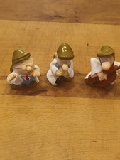 3 X VINTAGE  TETLEY TEA FOLK  FIGURES