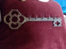 Brass Key Holder in shape of a key 